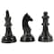 CosmoLiving by Cosmopolitan Dark Gray Chess Sculpture Set
